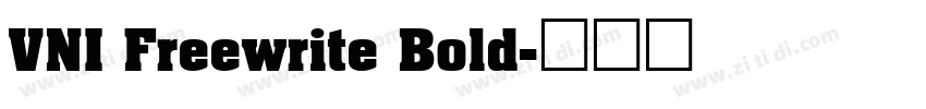 VNI Freewrite Bold字体转换